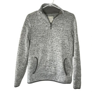 Altar’d State 1/4 zip Mock Neck Pullover Women’s Size Small Gray Preppy Outdoor